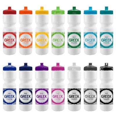 Cyclo-Cross 28oz Bike Bottle - White w/Push-Pull Lid