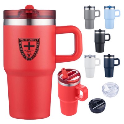 20 Oz. Vacuum Water Mug with Built in Straw