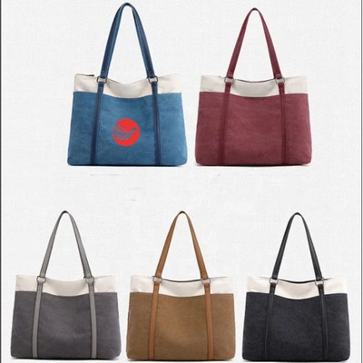 Canvas Laptop Tote Bag