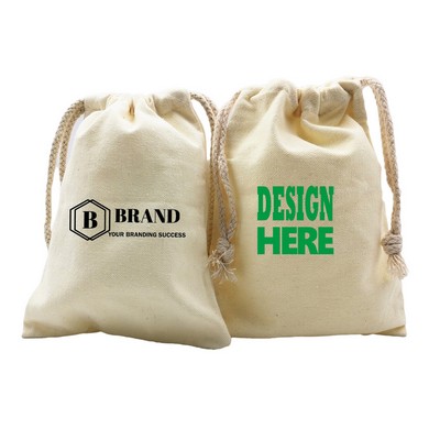 Reusable Canvas Cotton Drawstring Bag