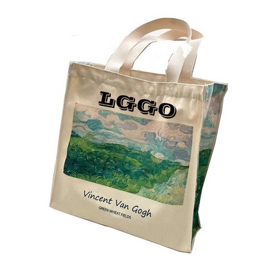 Large Capacity Zipper Oil Painting Canvas Bag