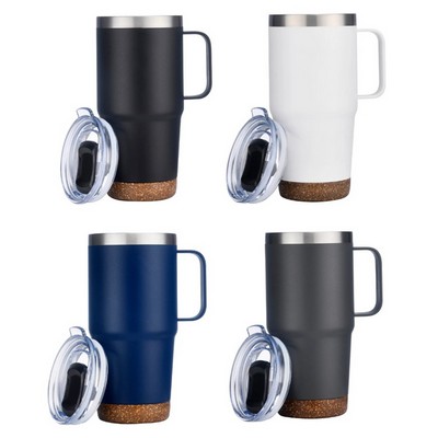 24 Oz. Mannitok® Travel Mug with Cork Bottom