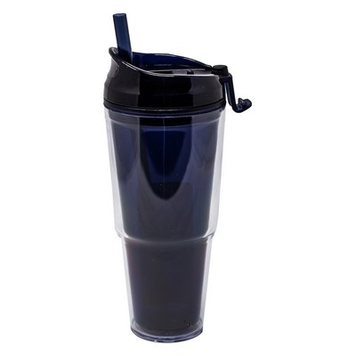 20 Oz. Dual Tumbler w/ Straw