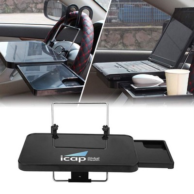 2" 1 Car Steering Wheel Tray with Extended Tray