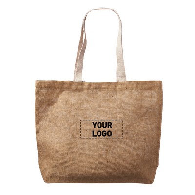 Large Natural Jute Tote Bag