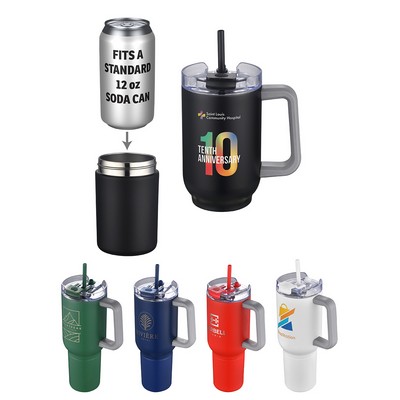 Novo Combo 20 oz Vacuum Insulated Stainless Steel Mug and Screw-On 12 oz Ca
