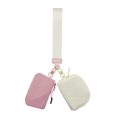 Mini Wristlet Detachable Pouch/Wallet