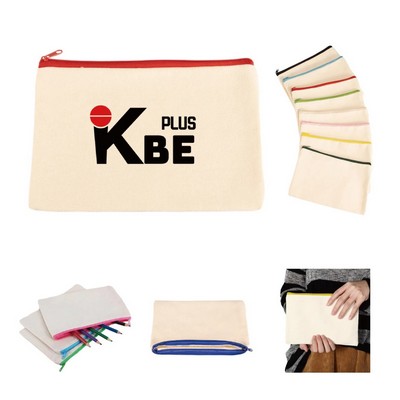 10Oz Durable Canvas Pencil Bag
