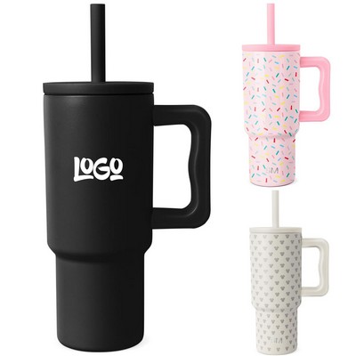 24oz Kids Leakproof Silicone Straw Vacuum Cup