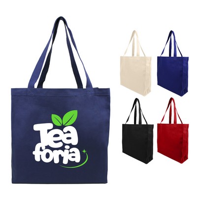 New! Large Canvas Heavy Cotton Shopping Tote