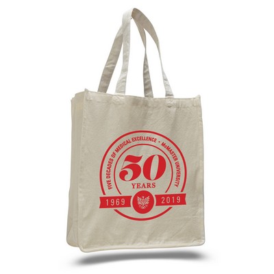 Medium Natural Cotton Canvas Tote Bag