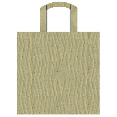 Kid's Tote bag 13"X13" -100% Natural Cotton Canvas -Self fabric Handles